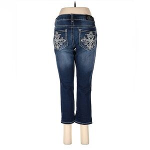 Love, indigo women’s size 12‎ crop denim jeans with decorative studded pockets
